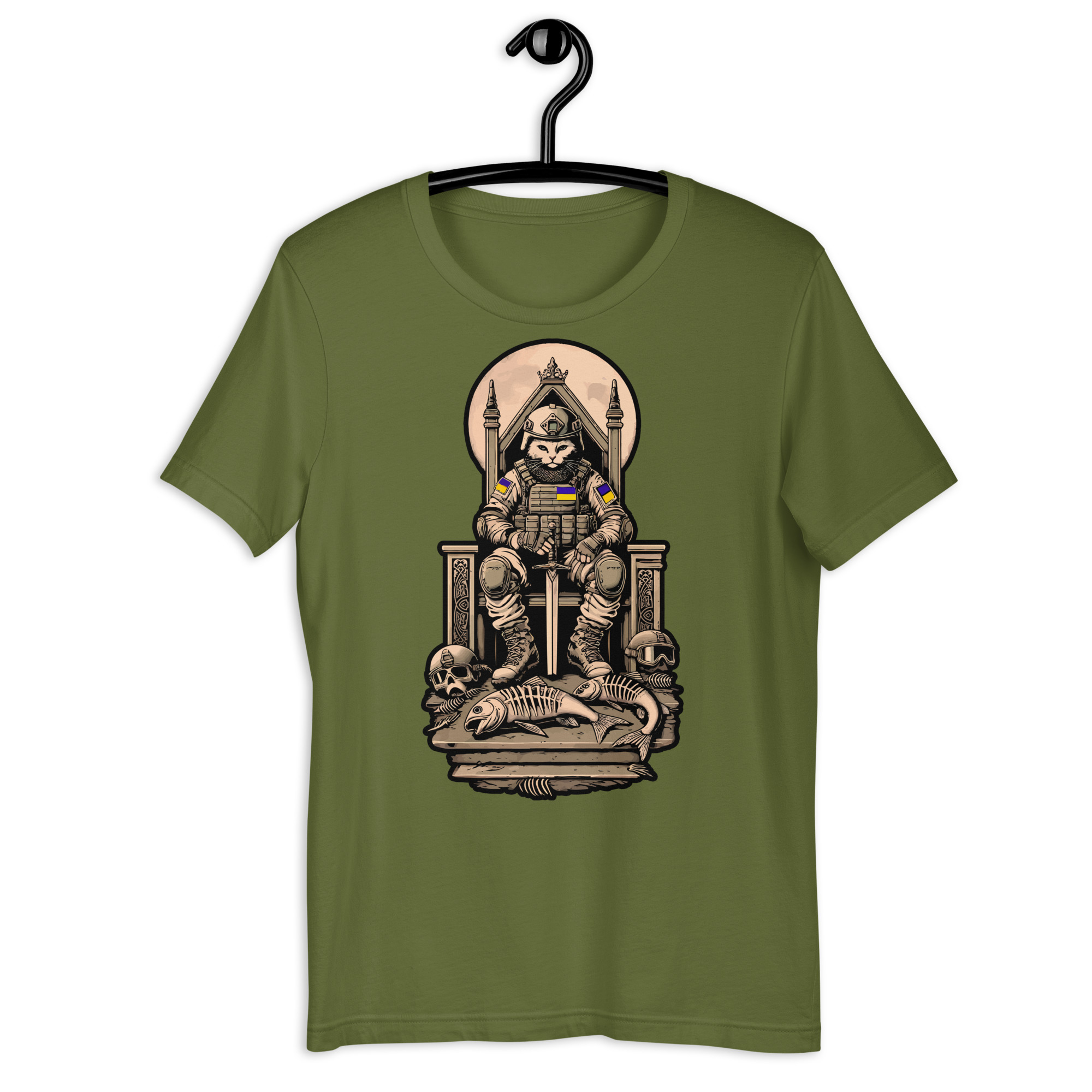 Military cat T-shirt